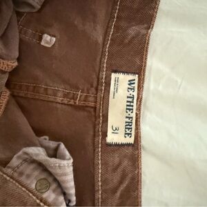 We The Free Chocolate Brown Trousers